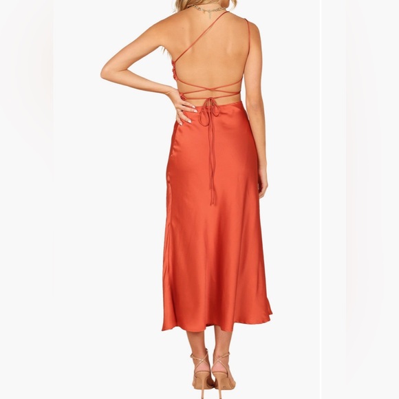 NWT One Shoulder strap satin dress XL - Picture 2 of 4